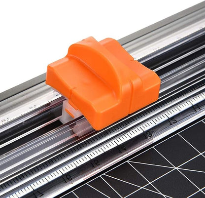 SING F LTD Paper Cutter Replacement, A4 Paper Cutter Blades Cutting Tool with Safe Pressing Design 10pcs Orange