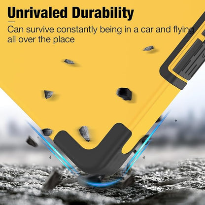 Sooez Toughest Clipboard with Storage, Internal Pen Pouch Included, Letter/ A4 Size, Shockproof Heavy Duty Plastic Clip Boards 8.5x11”, High Capacity Clipboards Box Case for Contractor Trucker Driver