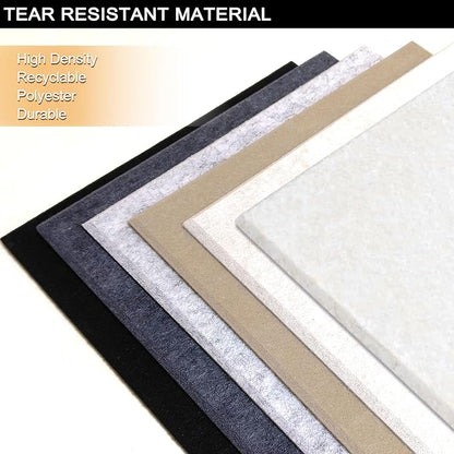 Large Cork Board Alternative for Walls, 47"x35" 12 Pack Felt Wall Tiles Bulletin Board with 30 Push Pins, Sticky Notes, Cork Boards for Office Pin Board Tack Board Felt Boards (Deep Camel)