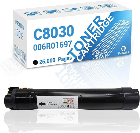 AltaLink C8030 Black Toner Cartridge 006R01697 Compatible with Xerox AltaLink C8030 C8035 C8045 C8055 C8070 ( Black, 26,000 Pages )