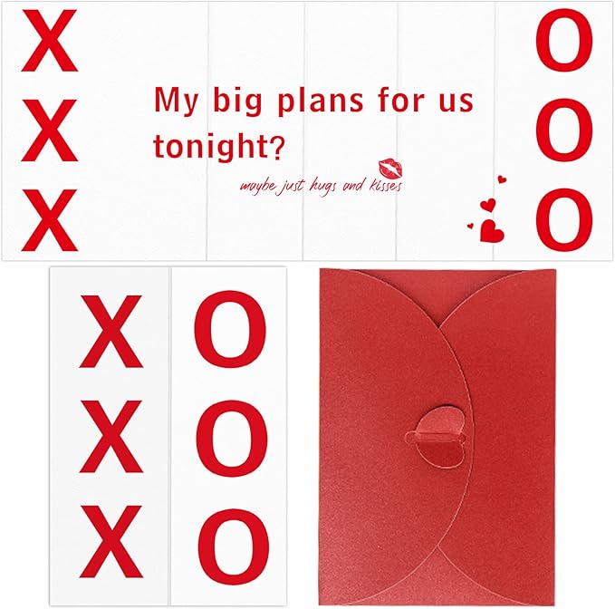 FaCraft Funny Valentines Day Cards for Him Her Boyfriend Girlfriend,XOXO My Big Plan for us Tonight Card Fold Naughty Valentines Anniversary Birthday Gifts Cards for Husband Wife Fiance Men Women
