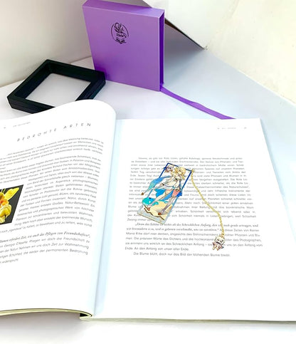 Genshin Impact Lumine Metal Bookmark - Anime Figure Merch with 3D Display Box - Birthday Gifts for Fans Friends Gamer Book Lovers - Zllada