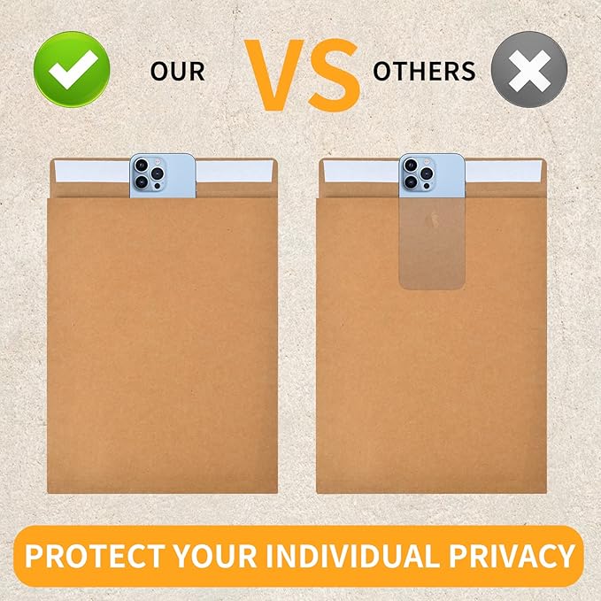 50 Pieces Expandable Envelopes 10x13x2 Large Kraft Envelopes 10x13 Catalog Envelopes Peel and Seal for Home Office Business Storage and Organizing (50)