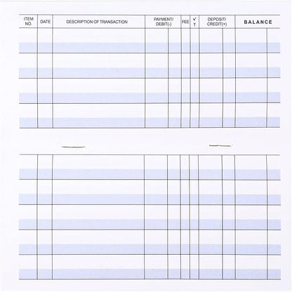Larger Lines 12 Pack Check Registers for Personal Checkbooks, Blank Checkbook Registers for Personal or Businesses Use, Check Register Books to Log Transaction and Track Payments, Deposits, Finances