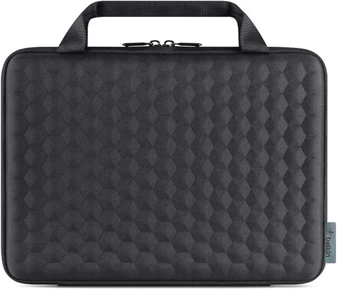 Belkin Air Protect Always-On Slim Laptop Case - Protective Carrying Case for 11in Laptops & Chromebooks, Durable & Lightweight Design w/Shoulder Strap, Ideal for Students & Professionals - Black