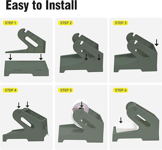 Guermok Thermal Shipping Label Holder for Rolls & Fan-Fold, Fragile Stickers for Shipping, Label Stand Desktop Printer Holder-Home Office Accessory Sticker Dispenser for Holographic (Gray)