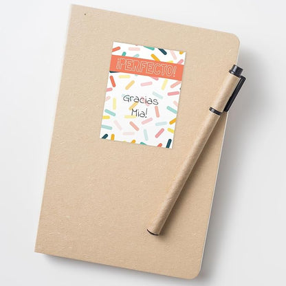 Gotcha Covered Notebooks Spanish Appreciation Sticky Note Assortment / 3" x 4" Repositionable Classroom Sticky Note Set En Espaol / Set of 6 Bilingual Encouragement Pads / Made in The USA