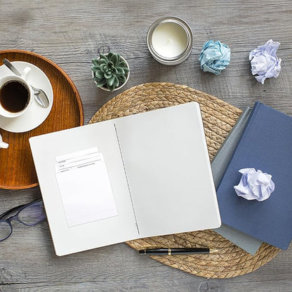 100 Piece Library Pockets & Cards - Check Out Cards & Book Envelopes for School, Office & Public Library