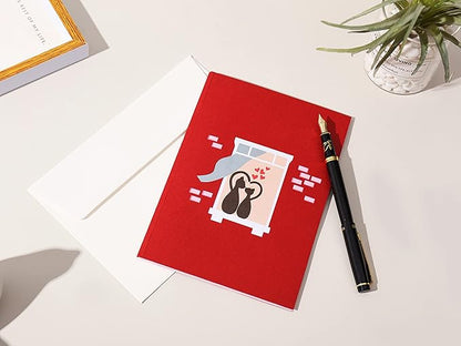 Liif Love Cats Valentines Day 3D Greeting Pop UP Card, Happy Cat Birthday Card, Anniversary, Thinking Of You, Just Because, Congratulations, Mother's Day - Kitten, Funny, Cute - For Cat Lover, Wife,