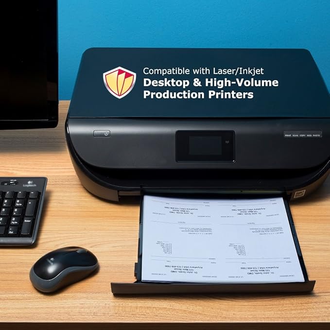 DocuGard California State Medical Security Paper, 6 Features, 8.5 x 11, 24 lb, 250 Sheets (04557),Blue