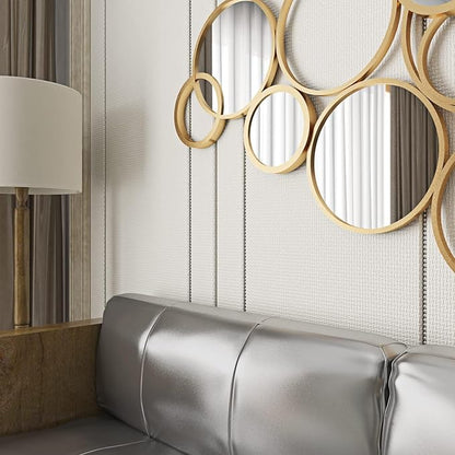 FunStick 12"x472" Mirror Stickers Wall Mirror Tiles Self Adhesive Flexible Mirror Sheets Large Non-Glass Mirror Wall Stickers Peel and Stick Mirror Wall Paper Roll for Crafts Fun House Home Wall Decor