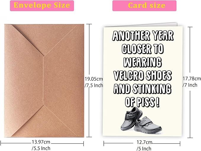 Funny Birthday Cards for Men - Unique, for Older Men, Dads, Husbands, Friends, Brothers