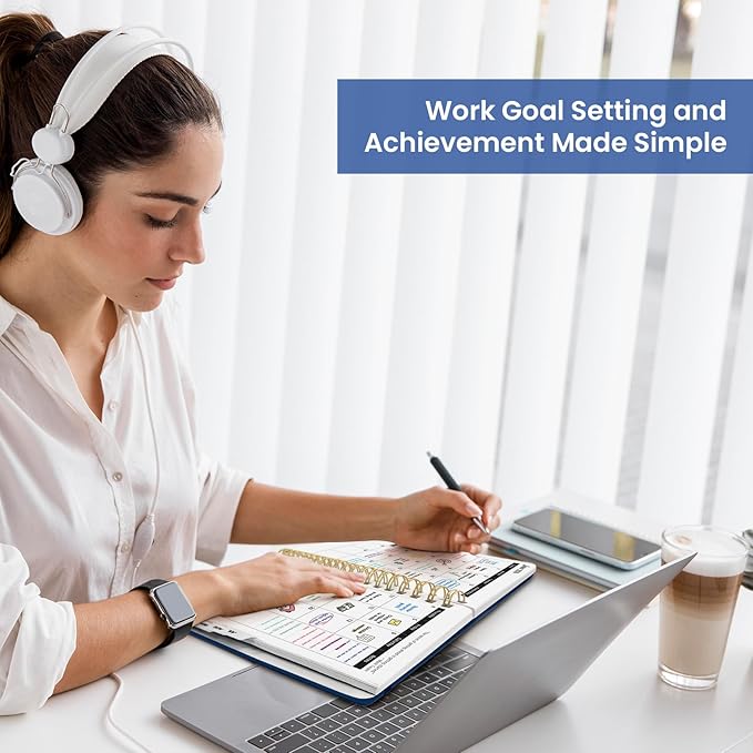 2026 Planner, Weekly and Monthly Planner for Women, January 2026 to December 2026, Pretty Hardcover 2026 Calendar Planner Book with Tabs, Inner Pocket, Spiral Bound, Perfect Office Home School Supplies - 6.3" x 8.5", Ocean Postmarks