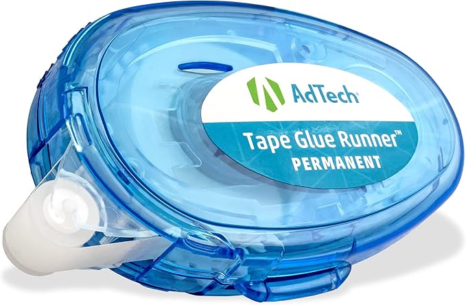AdTech Permanent Glue Runner, 35 Yards (3-Pack) | Strong, Double-Sided Adhesive for Crafting, Scrapbooking & Office Use | Acid-Free, Reliable Bond