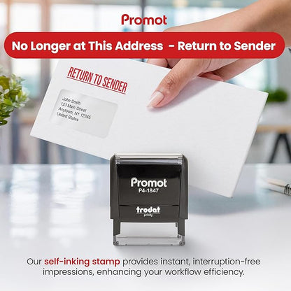 Promot Return to Sender - Self Inking Rubber Stamp
