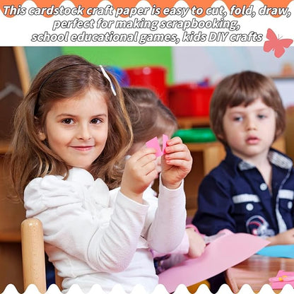 Colored Cardstock Bulk 300 sheets, 8.5” x 11” Cardstock Paper 30 Assorted Colors Construction Paper,250 GSM Card Stock Printer Paper Scrapbooking Supplies for Diy Crafts Cricut Card Making