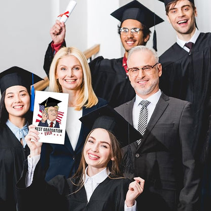Funny Trump Graduation Gifts for Him Her, Graduation Card for Friends Women Men, Best Graduation Ever Gift Card