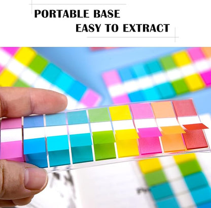 Sticky Tabs 900 Pcs Page Markers, Tabs for Notebooks Sticky Note Tabs Colored Writable and Repositionable Books Flags Tabs, Index Tabs, Annotation Tabs, Easy to Stick, Removes Cleanly
