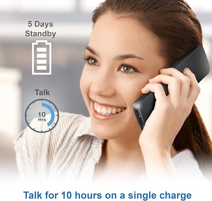 AT&T GL2101-4 DECT 6.0 4-Handset Cordless Home Phone with Call Block, Caller ID, Full-Duplex Handset Speakerphone, 2" White Backlit Display, Lighted Keypad (Graphite & Black)