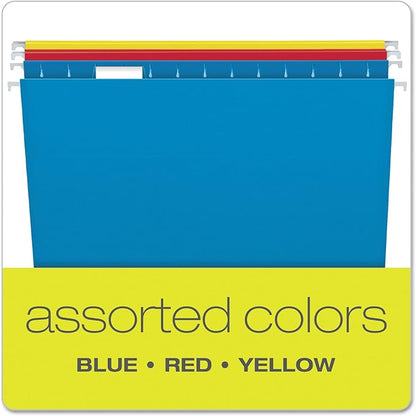 Pendaflex Recycled Hanging Folders Legal and Letter Size, Assorted Colors, 25 Per Box (81632, 81663)