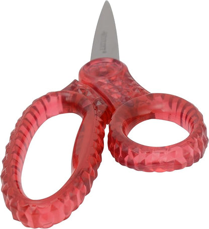 Westcott 7" GEM Crystal-Design Student Scissors, for Kids Aged 12+ - Scissors for School, Craft, Home, DIY, Classroom - Pink