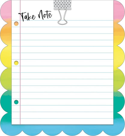 Carson Dellosa Creatively Inspired Notepad, 50 Sheet Rainbow Note Pad for To Do List and Checklist, Classroom Organization Stationary, Desk Accessories and Office Supplies