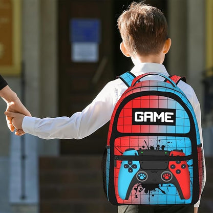 Gamepad Backpack Daily Backpack Large Capacity Universal Waterproof Gaming Laptop Backpack With Adjustable Straps Lightweight Breathable Travel Camping Backpack15 X11