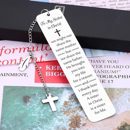 Sister in Christ Gifts, Secret Sister Gifts for Women Christian, Sister Birthday Gifts, Christian Sister Bookmark, Religious Gifts for Women Sisters, Faith Based Gifts, Big Sister Gifts for Girls