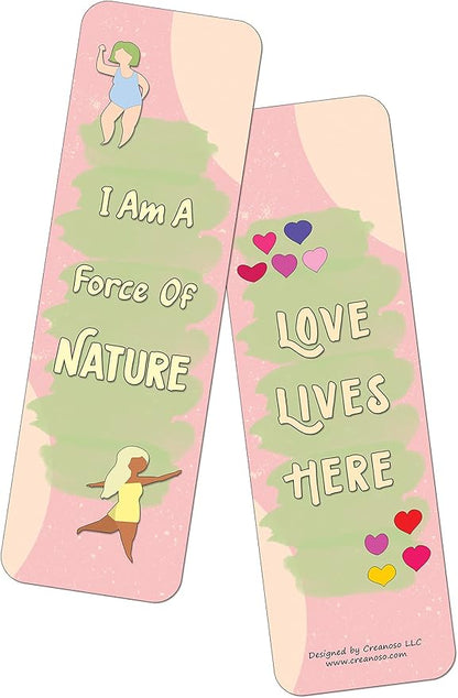 Creanoso Body Positivity for Women Bookmarks Series 2 (30-Pack) - Party Favors & Corporate Giveaway Incentives Gift Pack