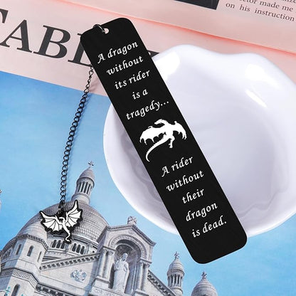 Dragon Merch for Women Men Dragon Bookmark for Him Her Fantasy Bookmark for Teen Girls Cool Book Marker Gift for Book Lover Book Fans Book Accessories Birthday Gift for Book Nerd Novel Gift