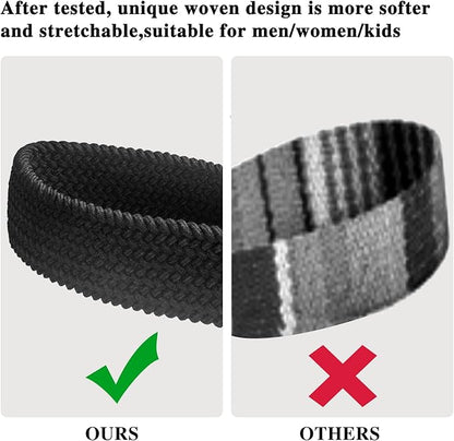 Fishent Stretchy Wristlet Keychain,Braided Cute Wrist Lanyards for Keys, Key Chain Holder for Women Men, Wrist Strap Keychain for Car Keys Phone Camera Wallet ID Badges Card (Black)