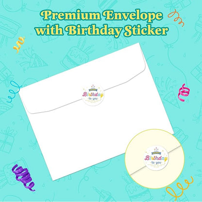 Elegant 3D Pop-Up Birthday Card with LED Lights – Blowable Candle & Music Greeting Card for Women, Mom, Daughter Green Gold