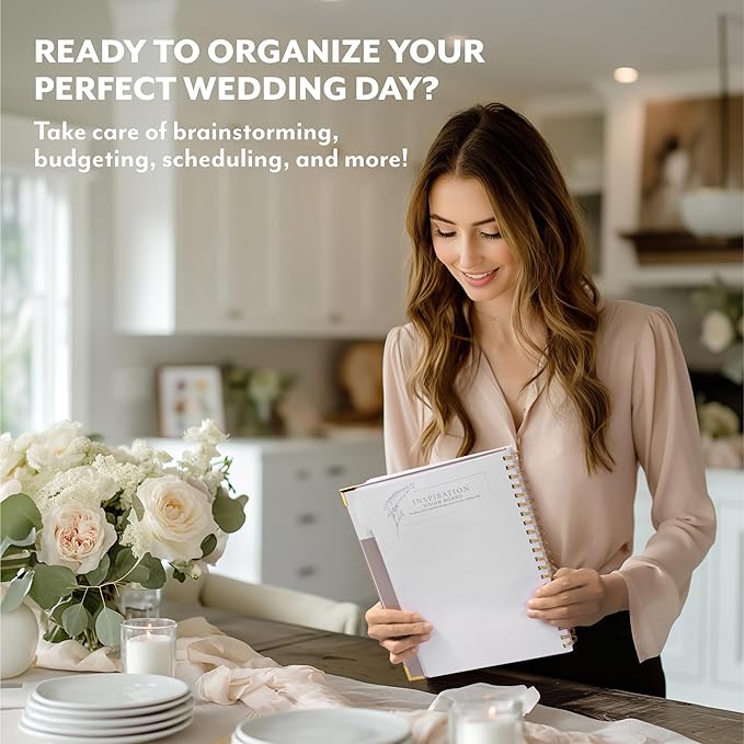 Your Perfect Day Wedding Planner for Bride - Wedding Planning Book and Organizer - Bridal Wedding Planner Notebook & Binder with Checklist & Countdown Calendar (Meadow Gold)
