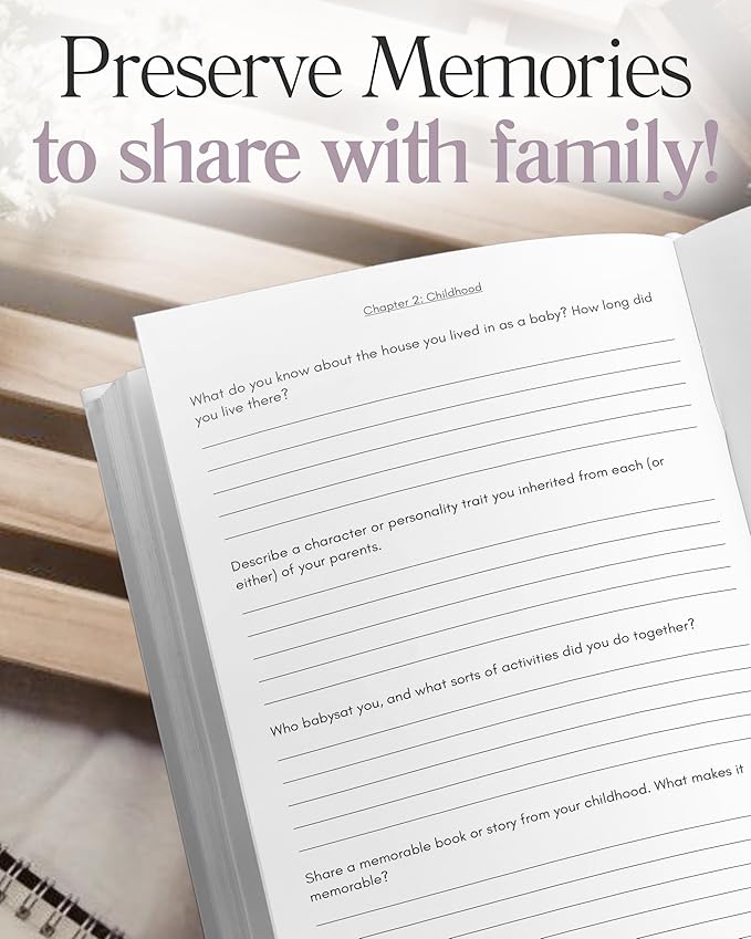 Stepmom's Life Story Journal (Hardcover): A Meaningful Keepsake for Stepmom to Share Her Journey & Memories, Book Includes 250+ Prompt Questions, Sentimental Gift for Mother's Day, Birthday, Christmas