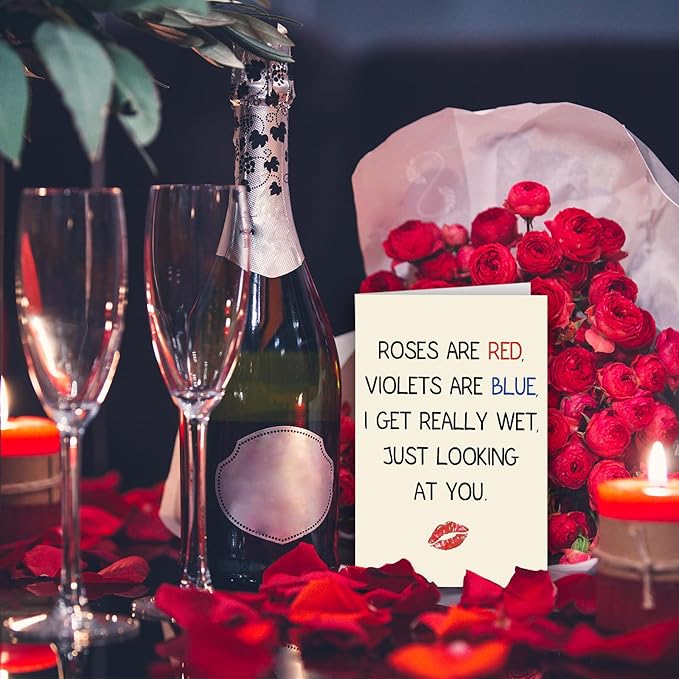 Valentines Gifts for Him, Funny Valentines Day Card for Husband, Naughty Valentine's Day Card Gifts for Boyfriend, Sexy Anniversary Card Gifts for Men, Happy Birthday Decorations