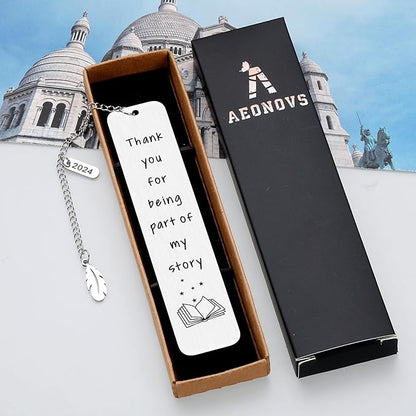 Christmas Teacher Gifts 2024 Thank You Appreciation Gift for Teacher Bookmark for Reading Women Teacher Bookmark End of Year Graduation Gift for Teacher Birthday Gift for Daycare Teacher