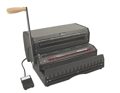 Akiles AWM-EX31 Model WireMac-EX31 All-in-One Electric Wire Punch and Manual Wire Closer, 3:1 Pitch, 3/16" to 9/16" Wire Closing Capacity, Square (4x4 mm) Hole Size, All 40 Disengageable Pins