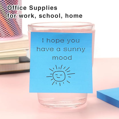 Sticky Notes 3x3 Self-Stick Notes Bright Colors Sticky Notes 4 Pads 100 Sheets/Pad (Bright)