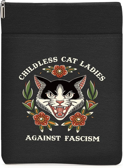 Book Themed Gifts Waterproof Book Sleeve Book Pouch Feminism Equality Rights Reading Gifts for Women Aunt Book Covers for Paperbacks Book Accessories Book Protector with Zipper and Front Pocket