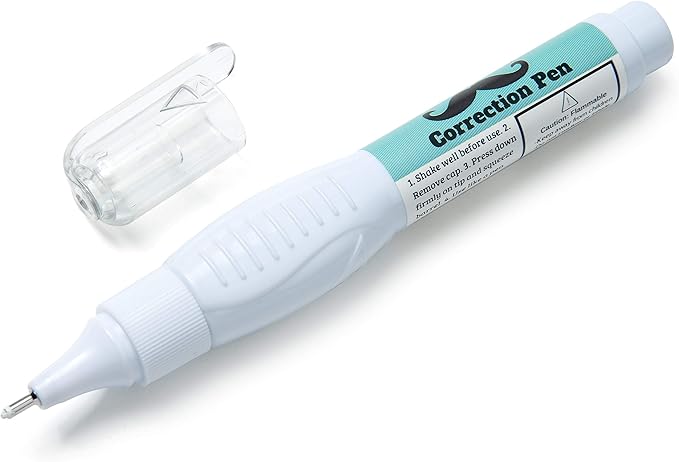 Mr. Pen- Correction Pen, Correction Fluid, Pack of 12, Correction liquid White, White Correction Fluid, White Fluid, White Correction Tape Pen Fluid