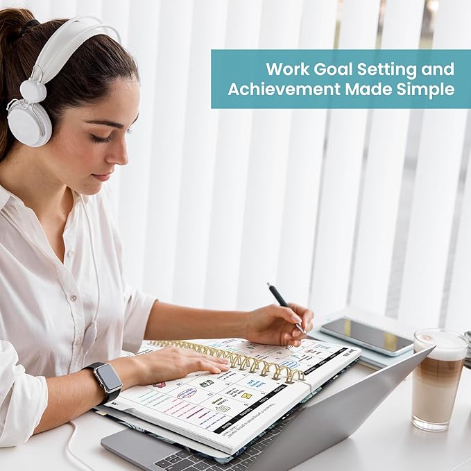 2026 Planner, Weekly and Monthly Planner for Women, January 2026 to December 2026, Pretty Hardcover 2026 Calendar Planner Book with Tabs, Inner Pocket, Spiral Bound, Perfect Office Home School Supplies - 8.5" x 11", Twilight Serenade