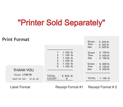 TBW-200 Bench Scale for Warehouse Industrial Shipping Scale and, Lb/Kg Switchable, 200lb Capacity, 0.05lb Readability, NTEP Legal for Trade