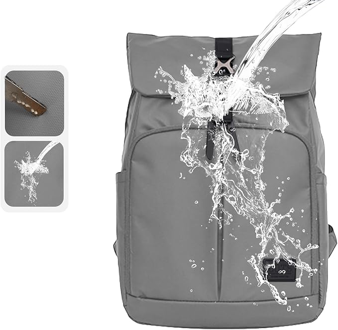 Laptop Backpack, 15.6 Inch Business Travel Fashion Casual Daypack for Men&Women (Grey)