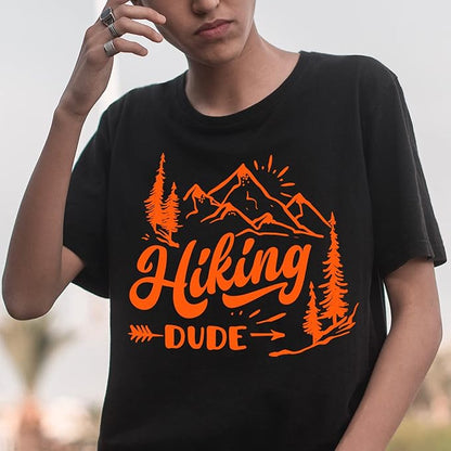 VINYL FROG Heat Transfer Vinyl Roll HTV Vinyl - 12" x5ft Neon Orange Iron on Vinyl for T-Shirts, Heat Press Vinyl for DIY Craft Designs (Neon Orange)