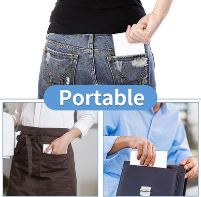 Note Pads 4x6 Inch, 6 Pack Blank Scratch Pads, 50 Sheets Per Memo Pad for Writing, White Pad of Paper Suit for Home, Office and School, Tear off Notepad, Small Server Notebook