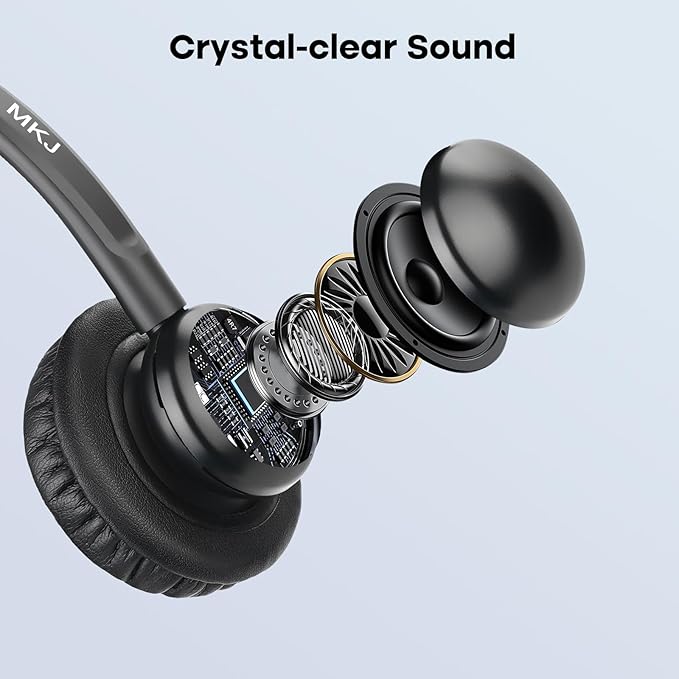 MKJ Noise Cancelling Cisco Headset with Microphone Dual Ear Wired Call Center Headphones for Office Phone Cisco CP-7821 7841 7861 8841 7942G 7931G 7940 7945G 7961 7962G 7965 7970G 7975G 8811 9951