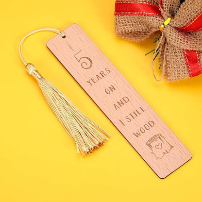 Wooden Bookmark 5 Year Anniversary Wood Gift for Him Her, 5th Anniversary Wooden Gifts for Wife Husband, 5 Year Marriage Gifts Anniversary for Couple, Fifth Anniversary Valentines Gifts for Women Men