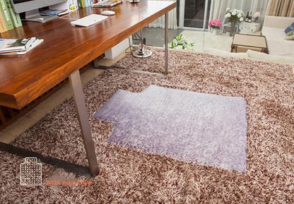 Office Chair Mat for Carpet with Studs, Desk Chair Mat for Carpeted Floor,Floor Mat for Carpet Office Chair,Plastic Carpet Chair Mat Floor Protector (36"x48"-Convex)