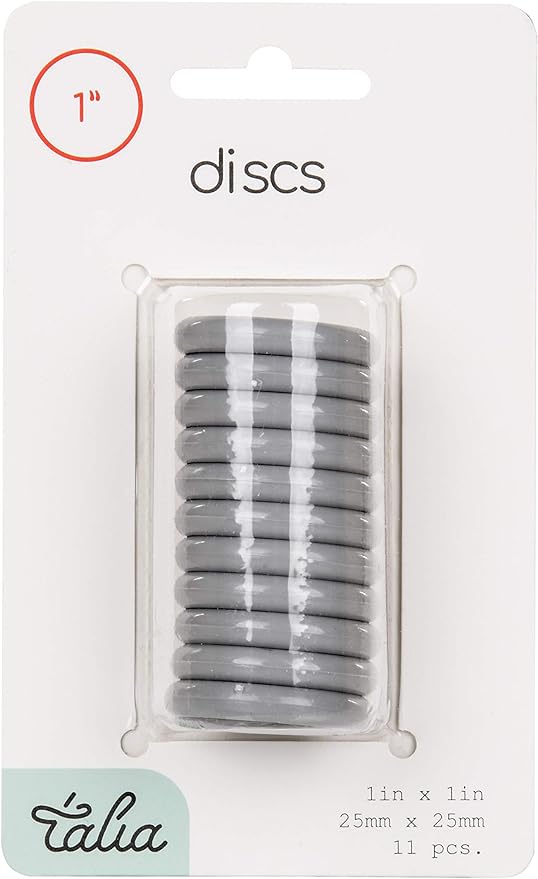 Talia Discbound Notebook - Discs (Cool Grey, 1inch)