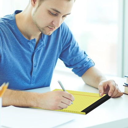 Legal Pads 5 x 8 inch - 8 Pack Yellow Note Pads, 30 Sheets per Notepad, College Ruled Legal Pads, Pads of Paper Writing Pad - Ideal for Office, School or Home Use
